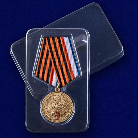 Медаль День Победы в ВОВ Республика Крым на подставке - в футляре