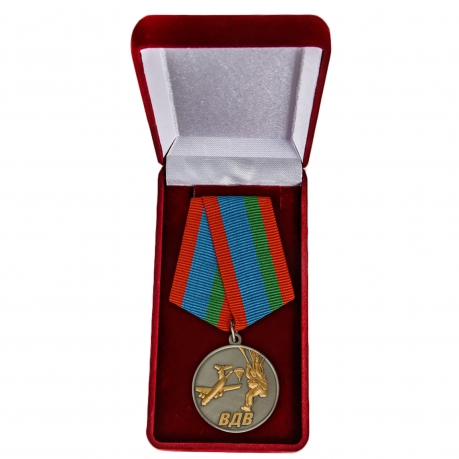 Медаль Десантник ВДВ в футляре - в футляре