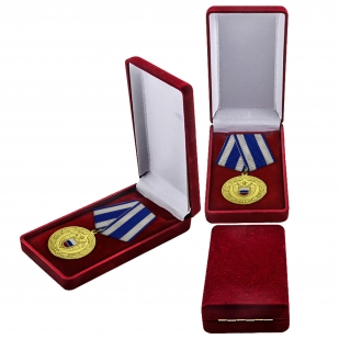 Медаль ФСО РФ За боевое содружество в бархатном футляре