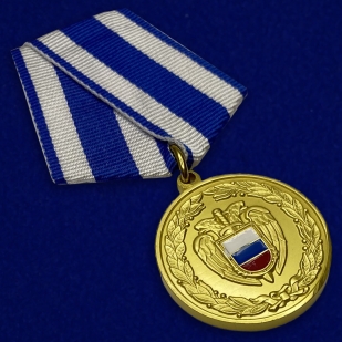 Медаль ФСО РФ За боевое содружество в бархатном футляре - Общий вид