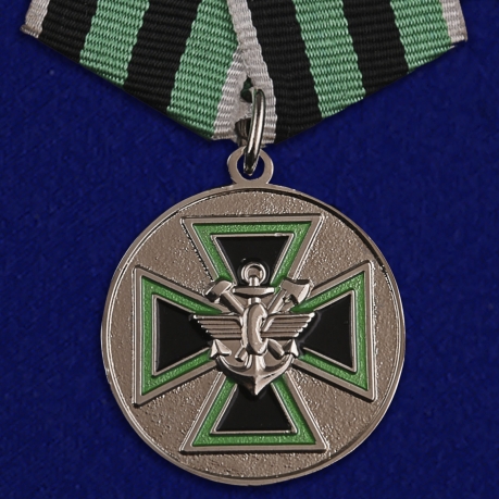 Медаль ФСЖВ За доблесть 2 степени на подставке