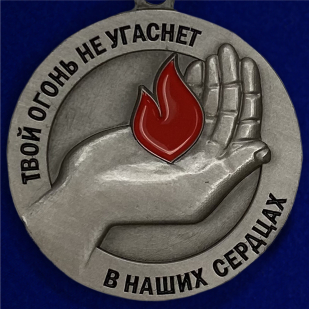 Медаль "Комбриг Призрака Алексей Мозговой" оборотная сторона