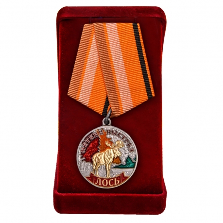Медаль "Лось" в нарядном футляре