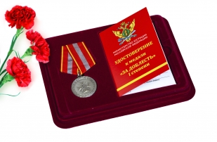 Медаль Министерства Юстиции РФ За доблесть 1 степени