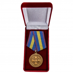 Медаль Минюста России За укрепление уголовно-исполнительной системы 1 степени - в футляре