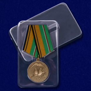 Медаль "Участнику разминирования в Чеченской Республике и Республике Ингушетия" в футляре