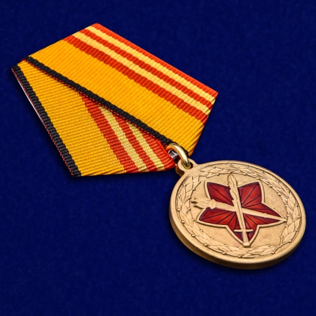 Медаль МО РФ За достижения в военно-политической работе - общий вид