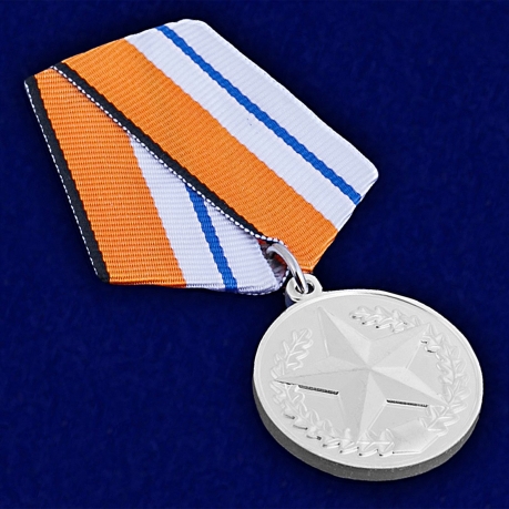 Медаль МО РФ За отличие в соревнованиях 2 место - общий вид