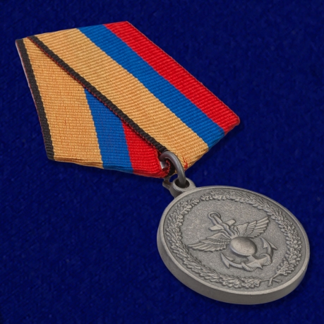 Медаль Минобороны РФ За отличие в учениях - общий вид
