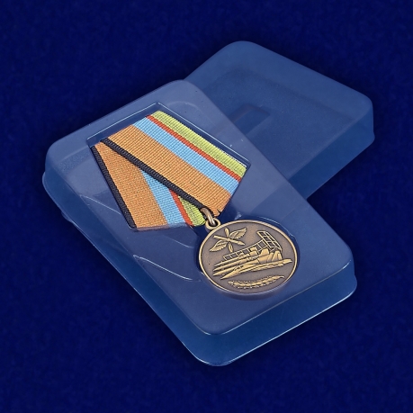 Медаль МО РФ «За службу в Военно-воздушных силах» - вид в футляре