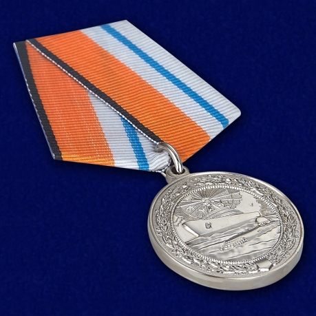 Медаль МО России "За морские заслуги в Арктике" в оригинальном футляре в прозрачной крышкой - общий вид