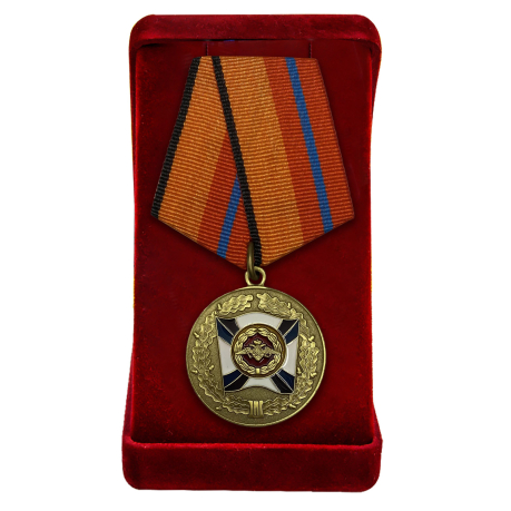 Медаль МО "За трудовую доблесть" в футляре