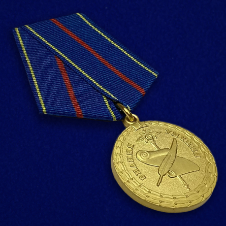 Медаль МВД РФ «За заслуги в управленческой деятельности» 1 степень - общий вид