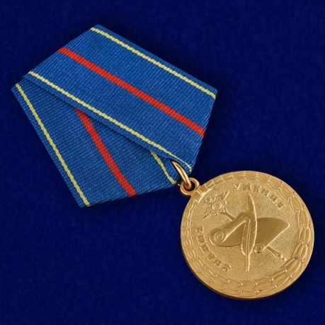 Медаль МВД РФ За заслуги в управленческой деятельности 1 степени - общий вид