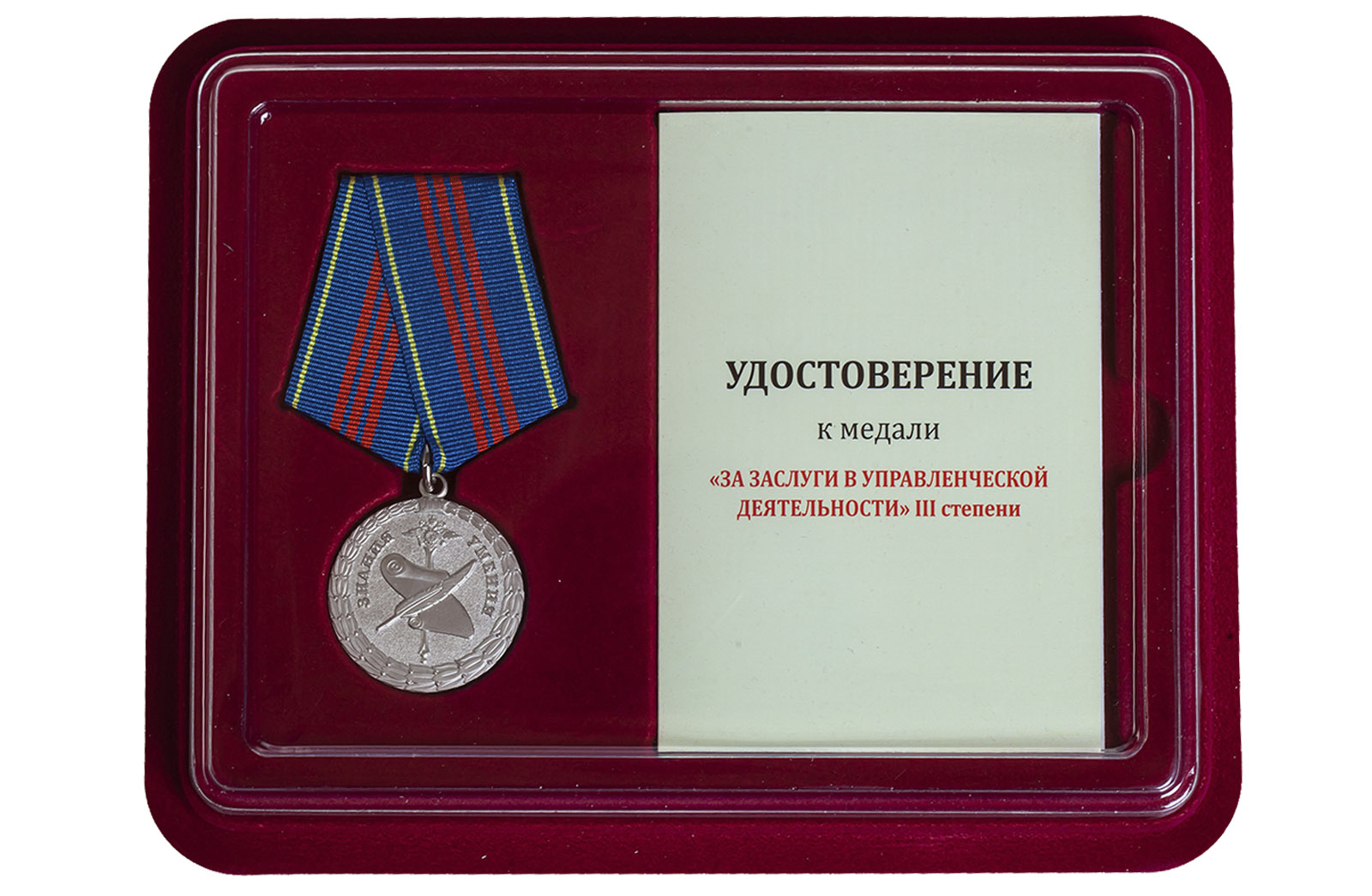 Медаль МВД РФ За заслуги в управленческой деятельности (3 степень) заказать онлайн