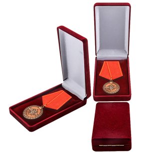 Медаль МВД "За воинскую доблесть" с наградным комплектом