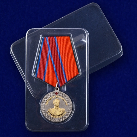 Медаль Росгвардии "Генерал от инфантерии Е.Ф. Комаровский" в футляре