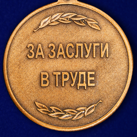 Медаль Росгвардии "За заслуги в труде" в бордовом футляре по выгодной цене