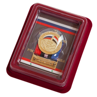 Медаль "Российско-Сирийская дружба" в футляре из бархатистого флока