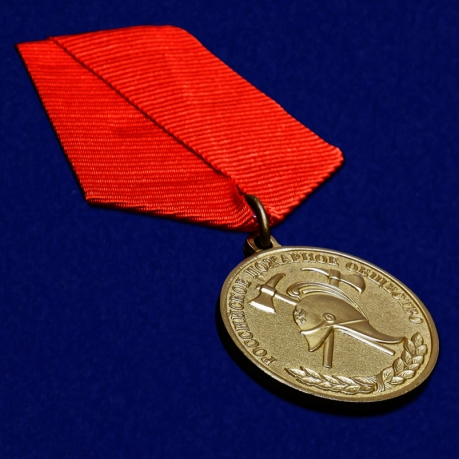 Медаль Российского пожарного общества За образцовую службу - общий вид