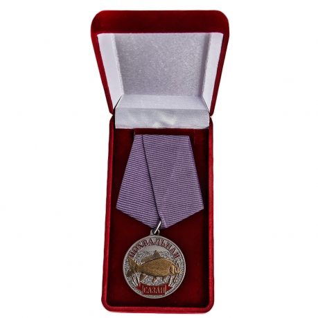 Медаль "Сазан" в футляре