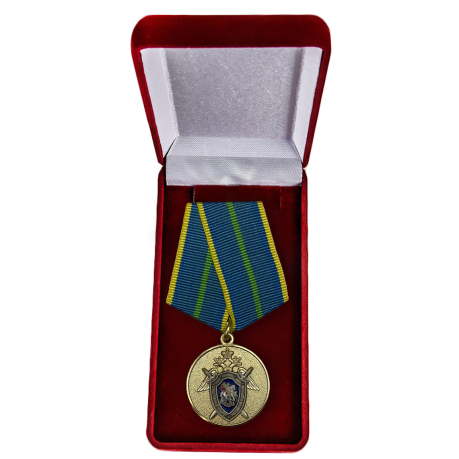 Медаль СК России За безупречную службу 1 степени - в футляре