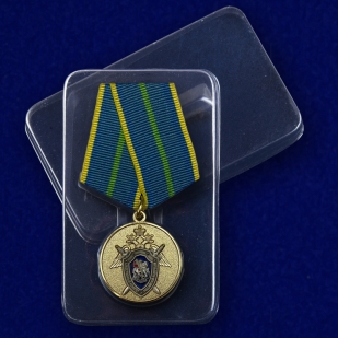 Медаль За безупречную службу в СК РФ 1 степени - в пластиковом футляре