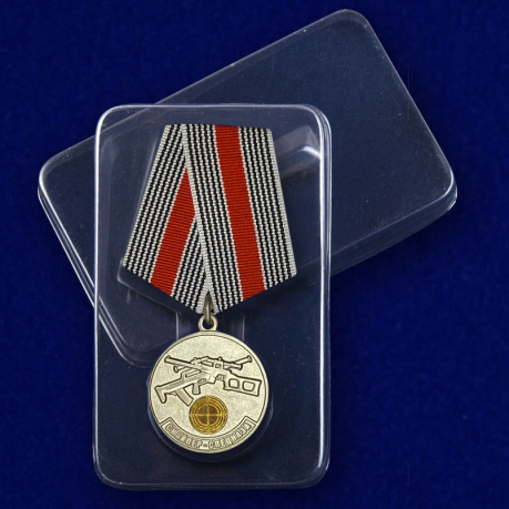 Медаль Снайпер спецназа - вид в футляре