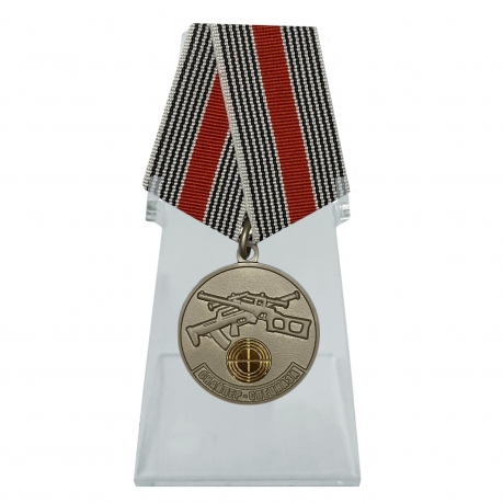 Медаль Снайпер-спецназа на подставке