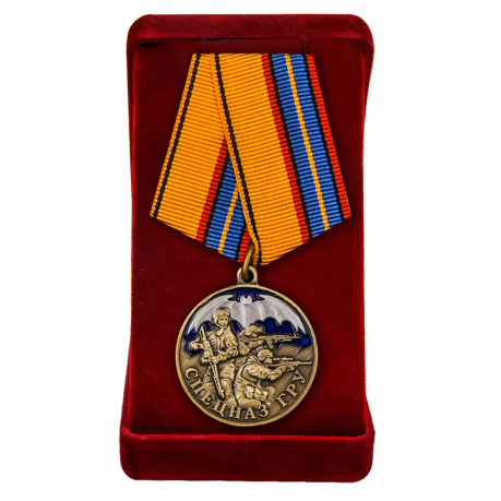 Медаль Спецназа ГРУ в футляре