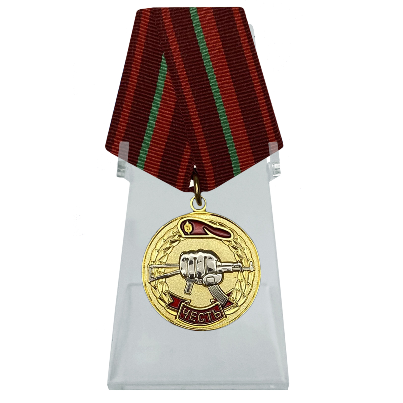 Медаль Спецназа ВВ "За заслуги" на подставке