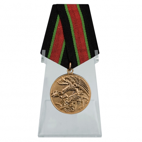 Медаль Участнику контртеррористической операции на Кавказе на подставке