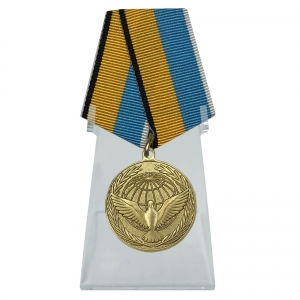 Медаль "Участнику миротворческой операции" на подставке