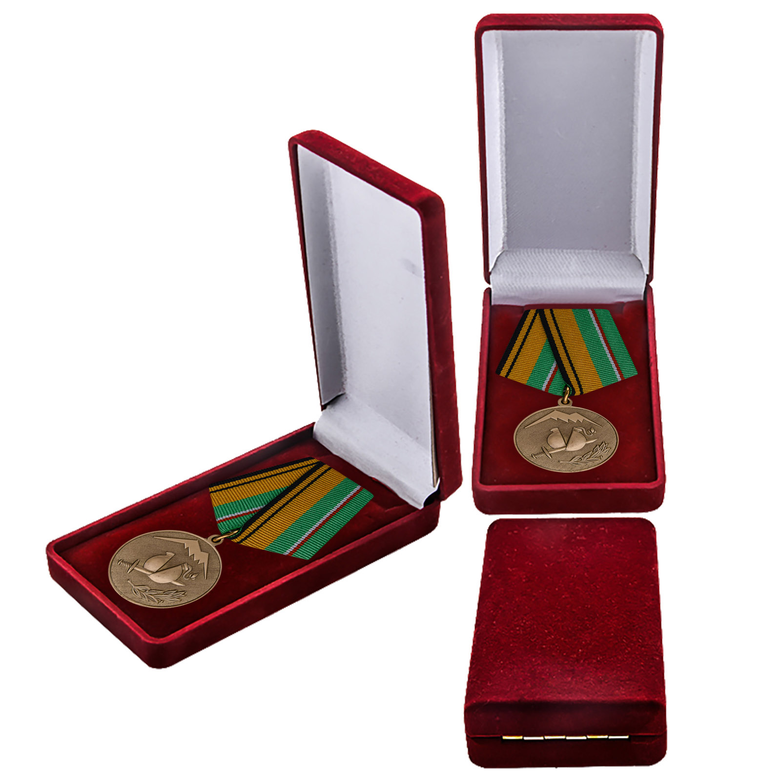 Купить медаль Участнику разминирования в Чеченской Республике и Республике Ингушетия МО России онлайн