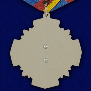 Медаль Уголовного розыска "За заслуги" в бордовом футляре из флока с прозрачной крышкой - купить с доставкой