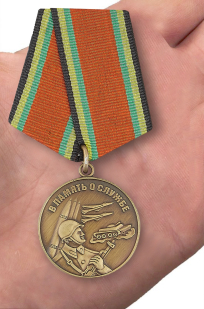 Медаль «В память о службе» - вид на ладони