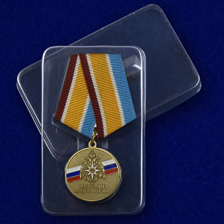 Медаль "Ветеран МЧС России" от Военпро