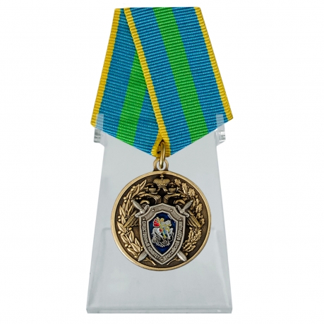 Медаль Ветеран следственных органов на подставке