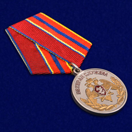 Медаль Ветеран службы Росгвардия - общий вид