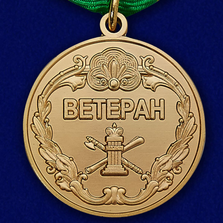 Купить медаль Ветерану ФССП в нарядном бархатистом футляре из флока