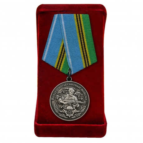 Медаль Воздушно-десантных войск Никто, кроме нас в футляре