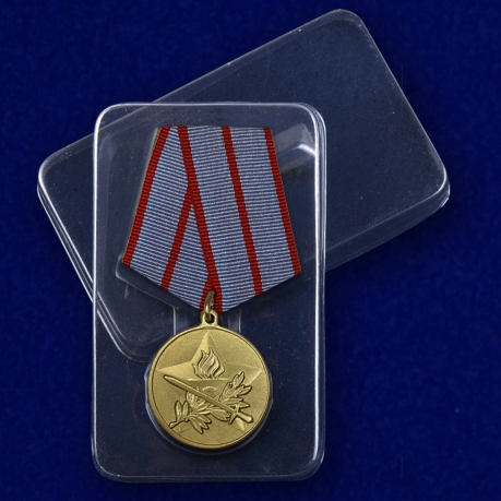 Медаль За активную военно-патриотическую работу - в пластиковом футляре