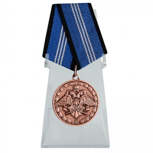 Медаль "За безупречную службу" 3 степени (Спецстрой) на подставке