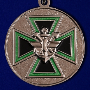 Медаль "За доблесть" ФСЖВ в бархатистом футляре из флока с прозрачной крышкой - купить в подарок