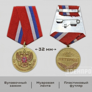 Медаль "За добросовестный труд" РФ (Ветеран)