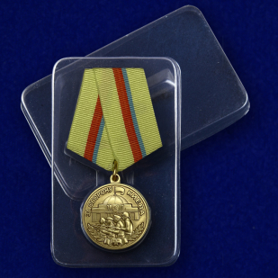 Муляж медали ВОВ "За оборону Киева" - в футляре