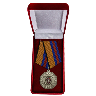 Медаль "За обеспечение законности и правопорядка" в футляре