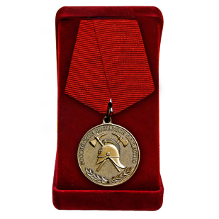 Медаль "За образцовую службу" Российского пожарного общества