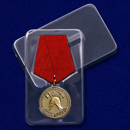 Медаль За образцовую службу - в пластиковом футляре