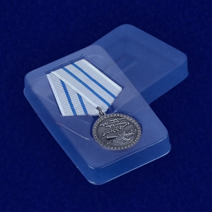 Медаль За отвагу Афганистан - в пластиковом футляре